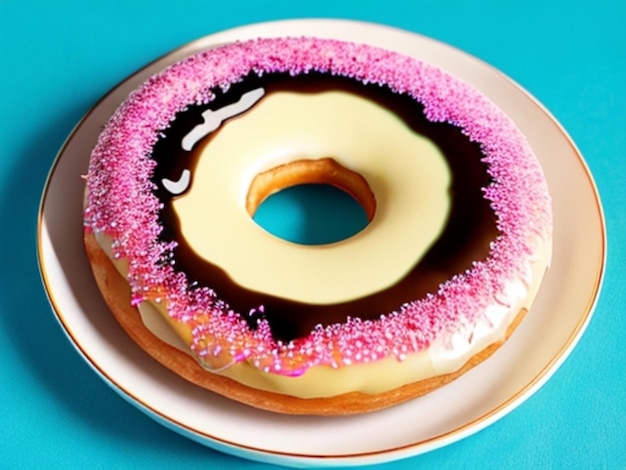 donut in the plate