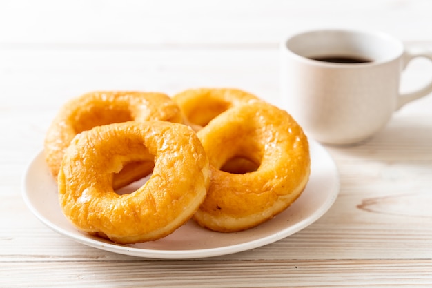 donut with black coffee