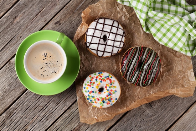 Donuts and coffee