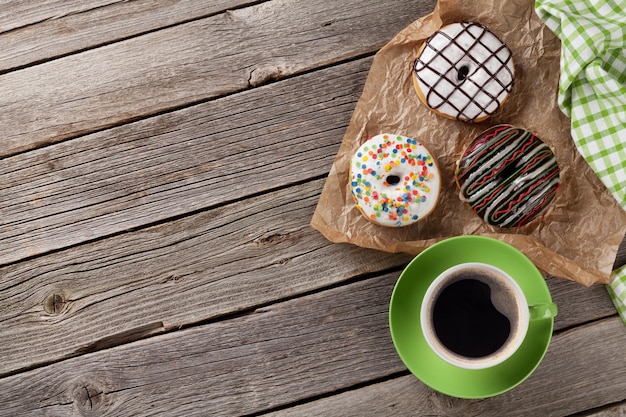 Donuts and coffee