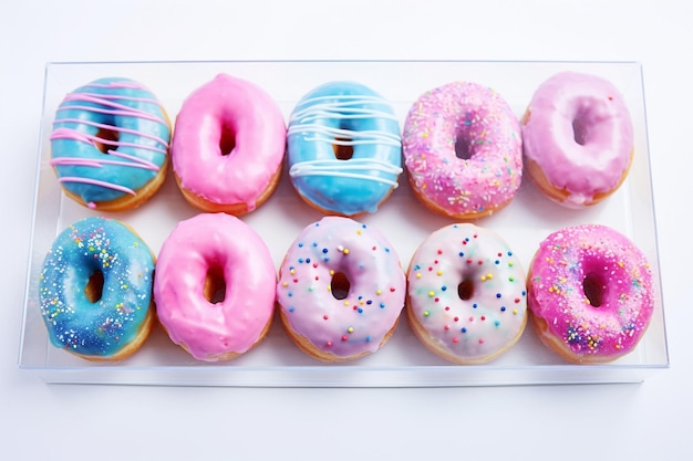 Donuts with a DIY photo sticker project featuring your images on stickers for decorating