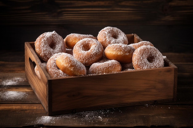 Donuts with a neon sign backdrop adding a pop of color and retro flair