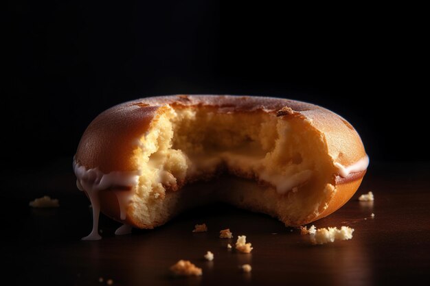 Donuts with slices cut into quarters