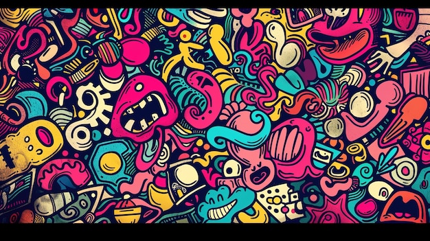 doodle art pattern wallpaper