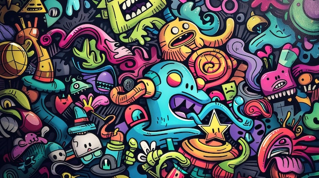 doodle art pattern wallpaper