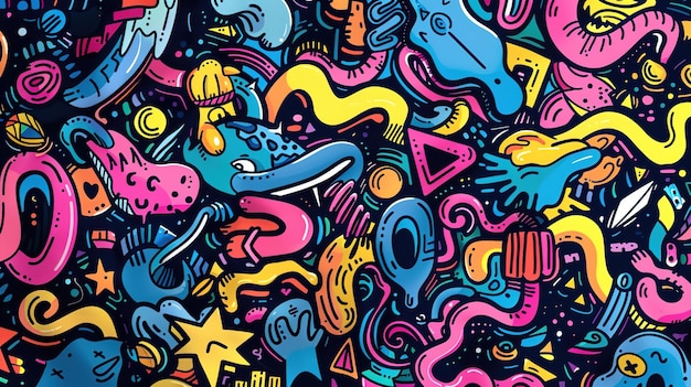 doodle art pattern wallpaper