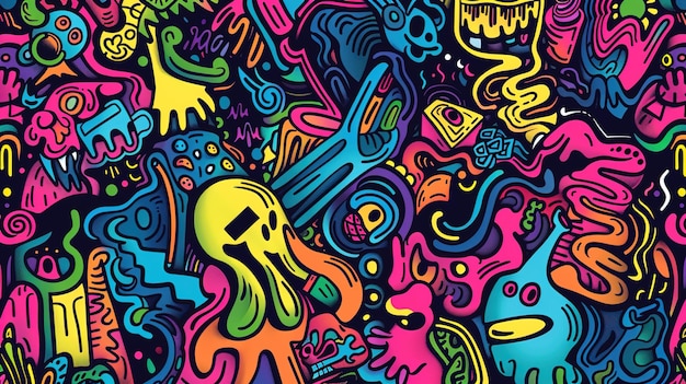 doodle art pattern wallpaper