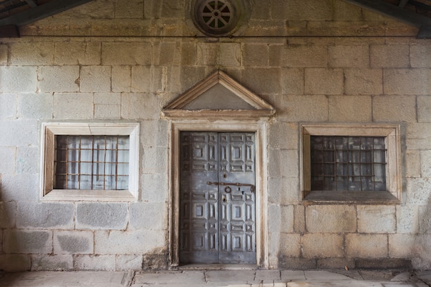 Door of a church in Labin