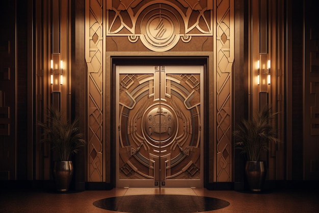 The door to the empire state building