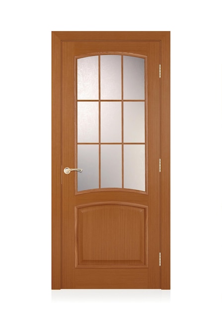 the door in the house with a beautiful handle it's nice to open and close the door modern design