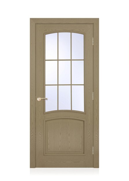 the door in the house with a beautiful handle it's nice to open and close the door modern design