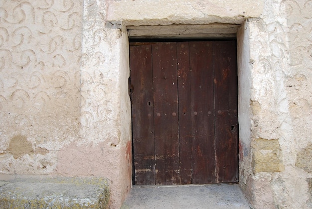 a door with a number on it that is closed