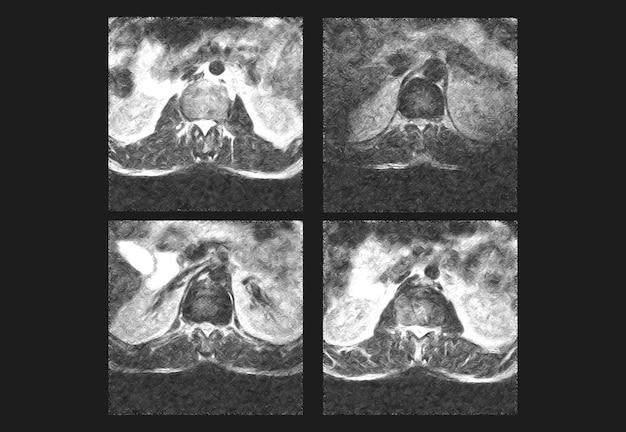 Dorsal Spine MRI and ct scan professional xray images