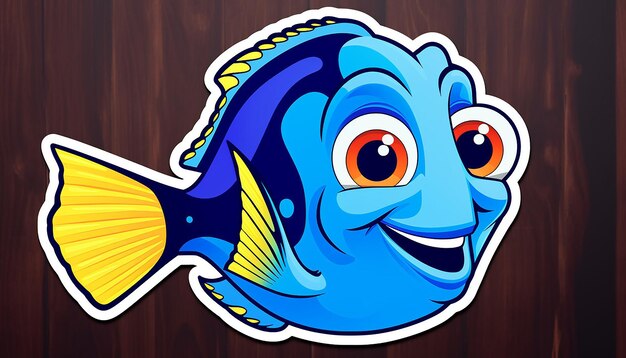 Photo dory from nemo cartoon sticker