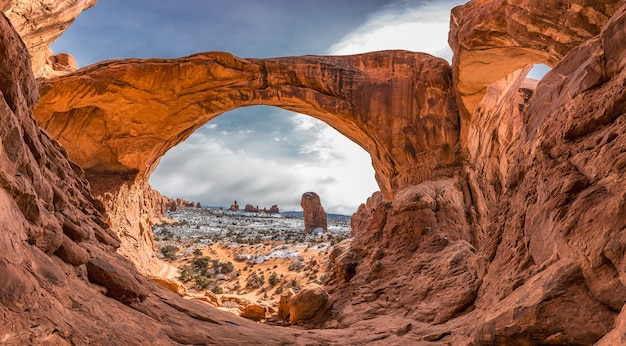 Double arch at Arches National Park in Utah