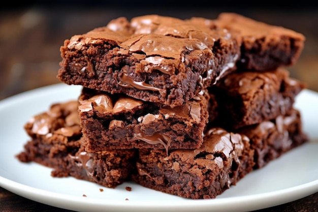 Double Chocolate Brownies yummy delicious pastry food image photography