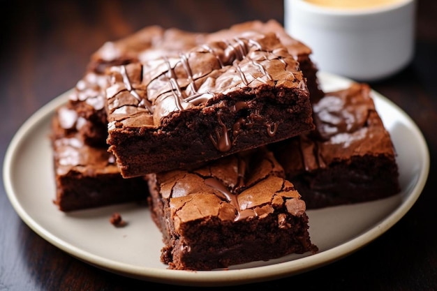 Double Chocolate Brownies yummy delicious pastry food image photography