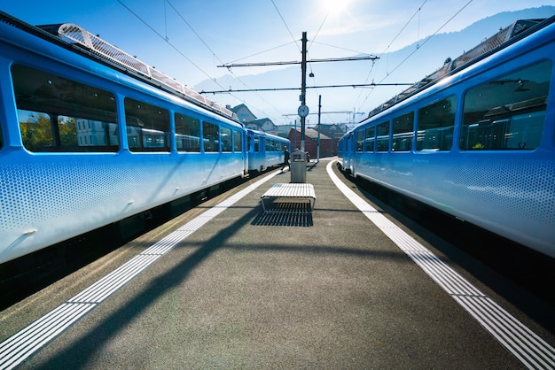 Double rail against sky