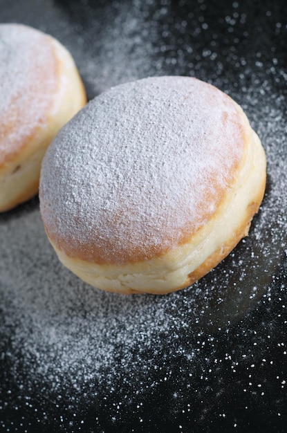 Doughnut with icing sugar