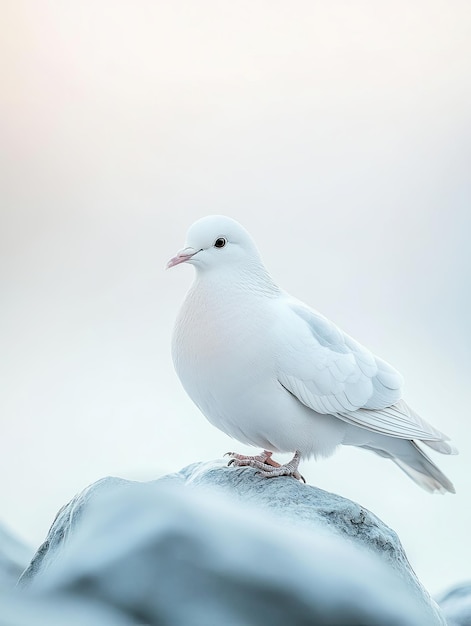 dove isolated on abstract background