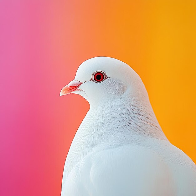 dove isolated on colorful background