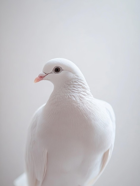 dove isolated on paper background