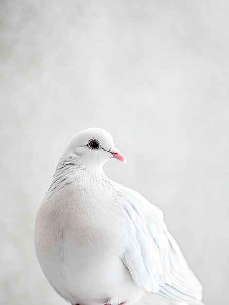 dove isolated on paper background