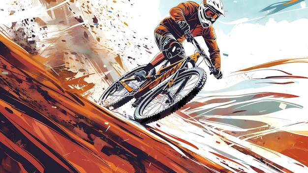 Downhill mountain biking is an exhilarating sport that requires skill balance and courage