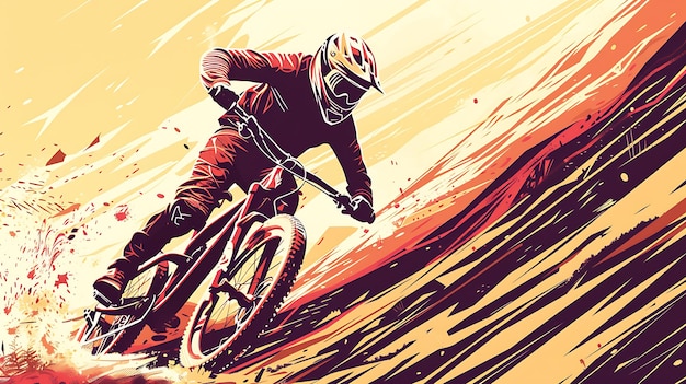 Downhill mountain biking is an exhilarating sport that requires skill balance and courage