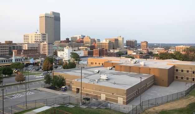 Downtown City Skyline Omaha Nebraska Midwest Urban Landscape