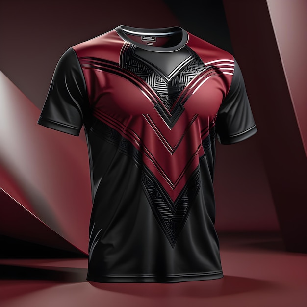 Photo dp soccer jersey or football kit template for football kit 3d rendering 9