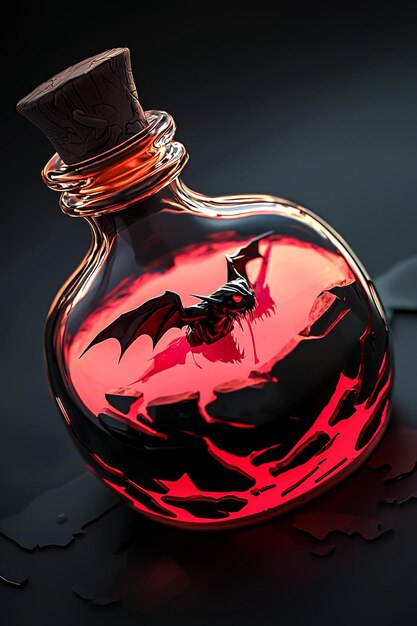 Dragon in a Bottle Dark Fantasy Potion