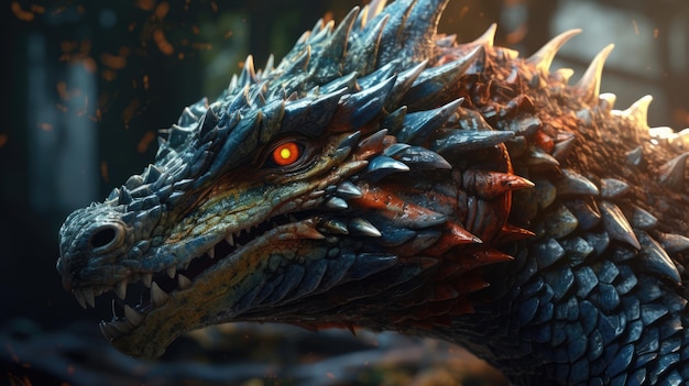 A dragon from the game of thrones