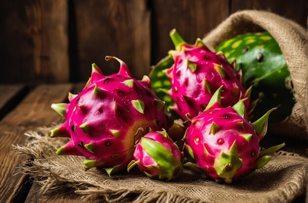 Dragon Fruit also known as pitaya or pitahaya is an exotic fruit grown from several different