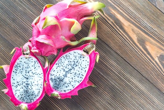 Dragon fruit cross section