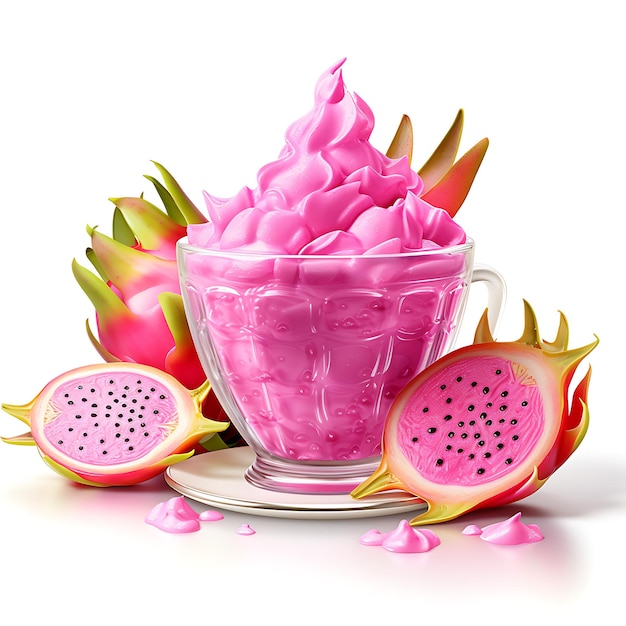 Dragon fruit pitahaya smoothie drink perfect for drink catalog