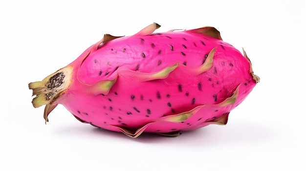 Dragon fruit pitaya isolated on white background High resolution