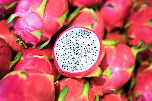 Dragon fruit sale in market