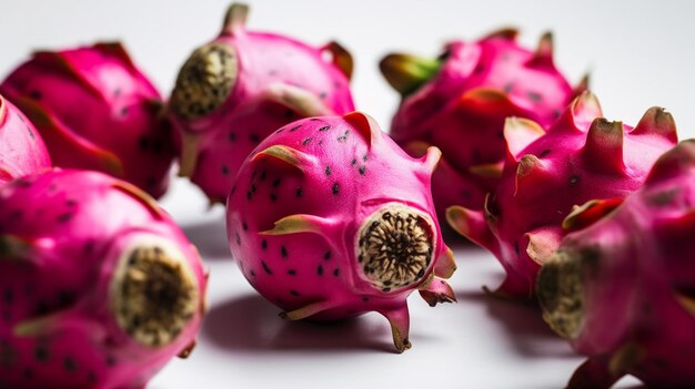 Dragon fruit on a white background