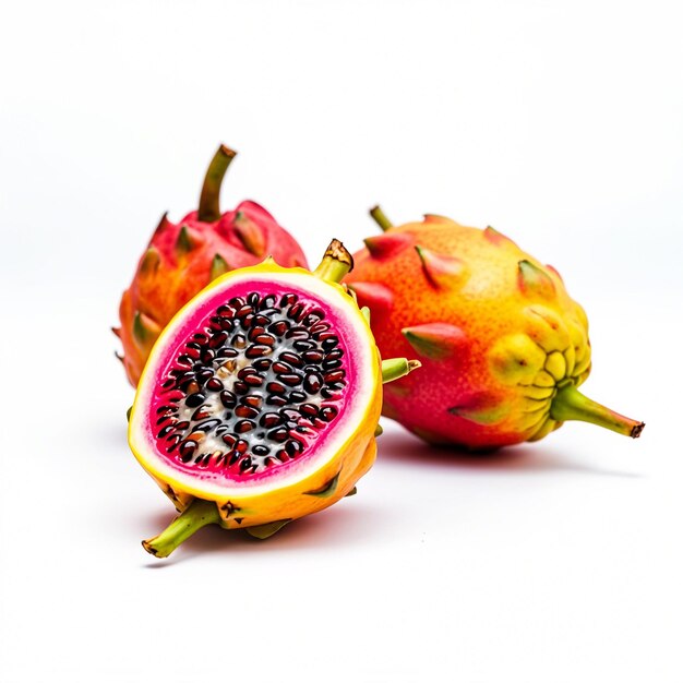 Photo a dragon fruit with the word melon on it