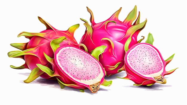 dragon fruitisolated_