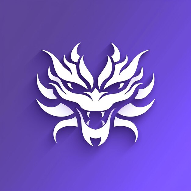 Photo dragon logo mock up