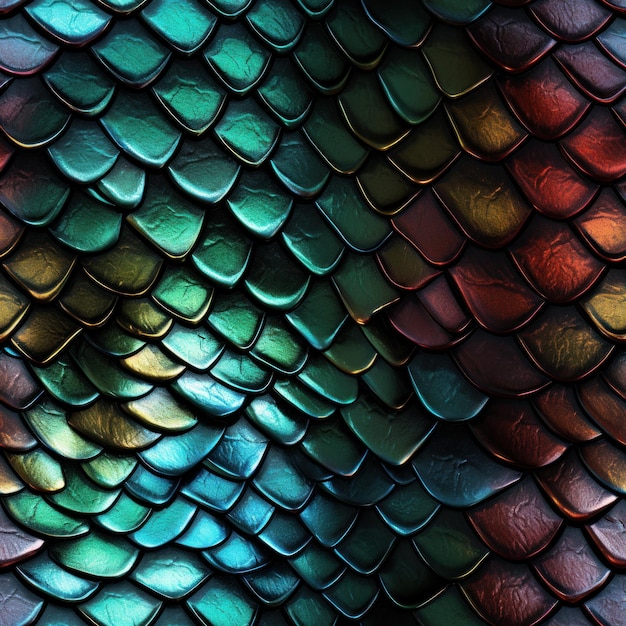 Dragon Skin Pattern Tile AI Generated