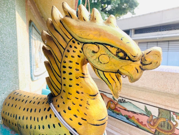 Dragon statue dragon symbol dragon Chinese is a beautiful Thai and Chinese architecture of shrine