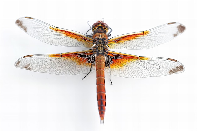 Dragonfly isolated on white background high resolution photography professional photograph full