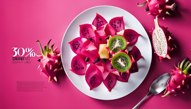 Photo dragonfruit salad