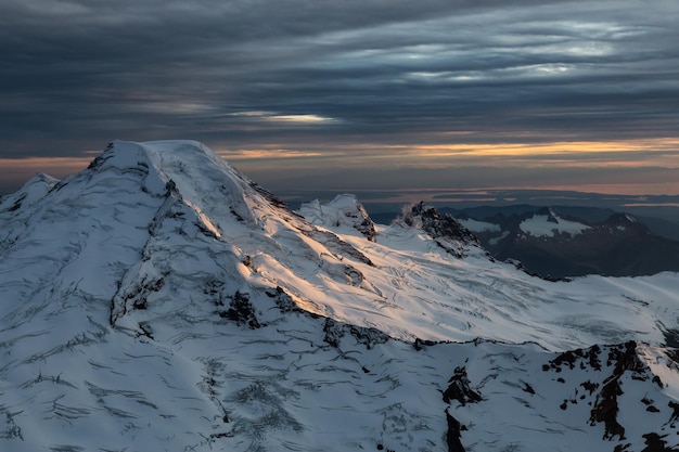 Dramatic Aerial Landscape American Mountain Background