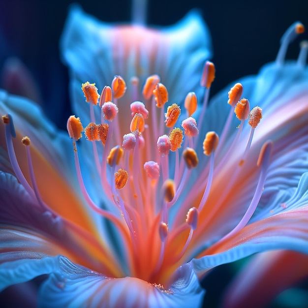 Dramatic CloseUp of a Rare Flower in High Resolution