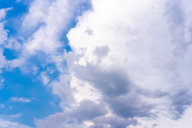 Dramatic cloud sky background Heawy rainy clouds Beautiful cloudscape Blue colors