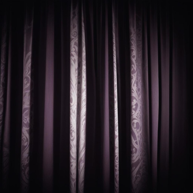 Photo dramatic curtain on stage creating a classic theatrical entrance with rich fabric and bold colors